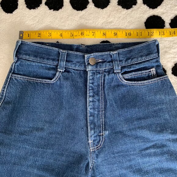 Vintage 70's Vidal Sasson High Rise Tapered Denim Retro Mom Jeans - Picture 8 of 16